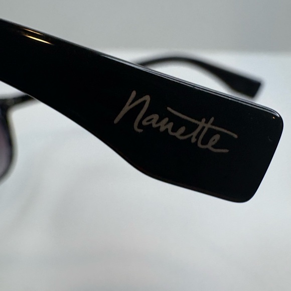 NANETTE LEOPRE SUNGLASSES HHNN0214-R NN313 OX BLACK SUNGLASSES - Picture 10 of 15